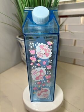 My Melody Floral Lace Milk Carton Water Bottle - Bioworld 2024 (Blue Variant)